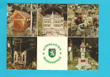 AK Waldbach. Alpengarten-Wasserspiele. A. u. F. Wiedner. Arzberg 43.