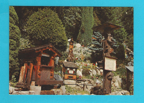 AK Waldbach. Alpengarten-Wasserspiele. A. u. F. Wiedner. Arzberg 43.
