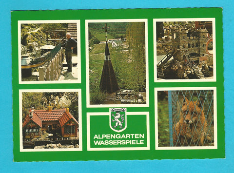 AK Waldbach. Alpengarten-Wasserspiele. A. u. F. Wiedner. Arzberg 43.