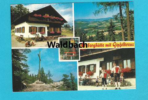 AK Arzberghütte mit Gipfelkreuz. Familie Spandl. Arzberg 124.