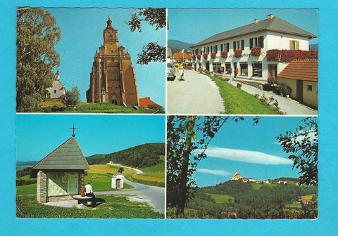 AK Pöllauberg. Frühstückspension und Kaufhaus Schweighofer.