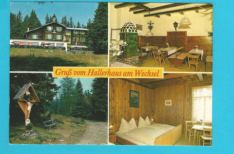 AK Gruß vom Hallerhaus am Wechsel.