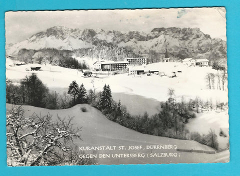 AK Kuranstalt St. Josef, Dürrnberg gegen den Untersberg.