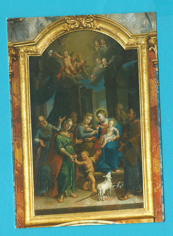 AK Wallfahrtskirche Maria Dürrnberg. Hl. Sippe, Auszugsbild am linken Seitenaltar.