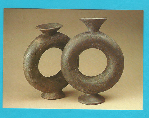 AK Keltenmuseum Hallein. Kelten in Mitteleuropa. Salzburger Landesaussstellung 1980. 18. Ringgefäße aus Ton. Hallein Dürrnberg, 400 - 350 v. Chr.