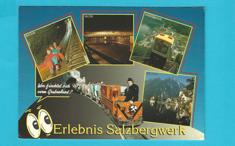 AK Erlebnis Salzbergwerk. Hallstatt. Hallein Altaussee Bad Ischl.