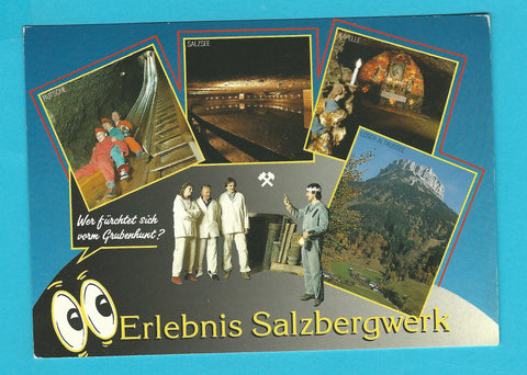 AK Erlebnis Salzbergwerk. Hallstatt. Hallein Altaussee Bad Ischl.