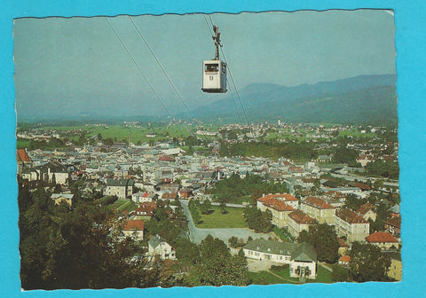 AK Hallein bei Salzburg mit Gondelbahn nach Dürrnberg.