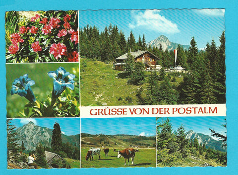 AK Grüße von der Postalm.