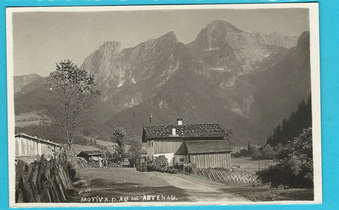 AK Motiv aus der Au bei Abtenau.