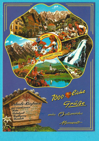 AK Herzliche Urlaubsgrüße aus Kuchl.