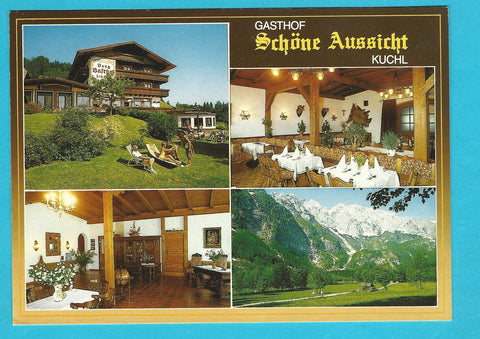 AK Kuchl. Gasthof Schöne Aussicht. A. B. Springl.