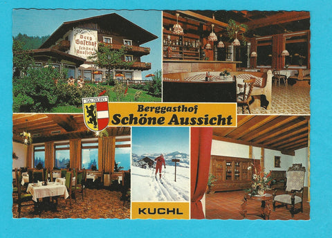 AK Kuchl. Berggasthof Schöne Aussicht A. B. Springl.