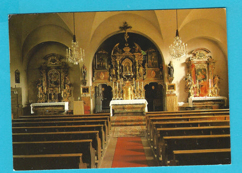 AK St. Jakob am Thurn. Haupt- und Seitenaltäre der Wallfahrtskirche.