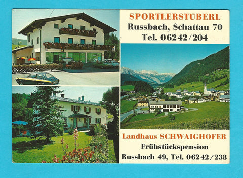 AK Russbach am Paß Gschütt. Sportlerstüberl, Schattau 70. Landhaus Schwaighofer Russbach 49.