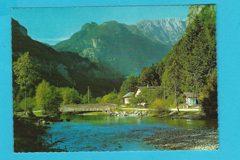 AK Golling, das romantische Bluntautal. Blick gegen den Scheibstein.