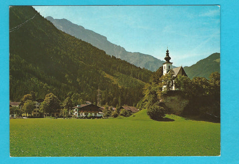 AK Golling - Torren St. Nikolauskirchlein mit Hotel Torrenerhof gegen den Hohen Göll.