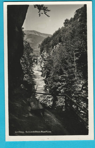 AK Golling. Salzachöfen-Ausfluss. (1935)