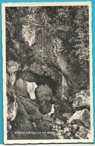 AK Mittlerer Gollingfall mit Höhle. (1932)