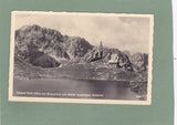 AK Eduard Pichl Hütte am Wolayersee mit Militär Bergsteiger Denkmal.