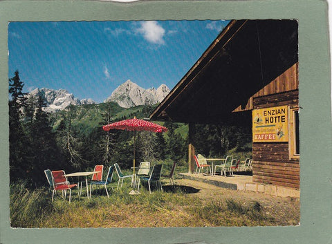 AK Enzianhütte. Mauthneralm mit Kellerwand und Mooskofel.