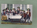 AK Birnbaum im Lesachtal. Familie des Joh. Huber. Nationaltracht des 15. Jahrhunderts. (1917)