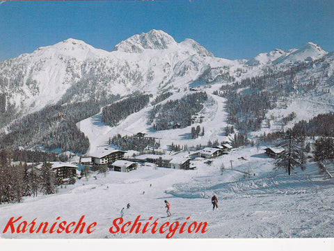 AK Karnische Skiregion. Nassfeld. Sonnenalpe mit Gartnerkofel.