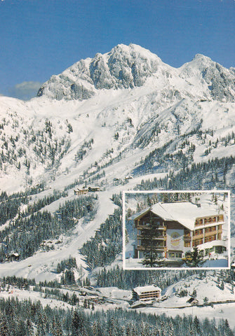 AK Hermagor. Sonnenape Naßfeld 1. Hotel Berghof Krieber.