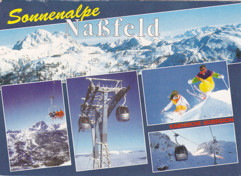 AK Karnische Schiregion. Sonnenalpe-Naßfeld - Passo Pramollo. Rudnigalmbahn.