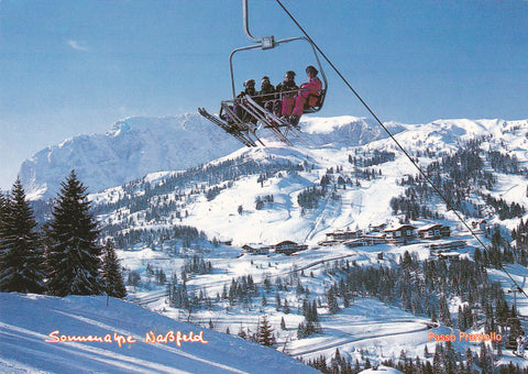 AK Sonnenalpe Naßfeld. Trögl-Bahn Vierer Sessellift.