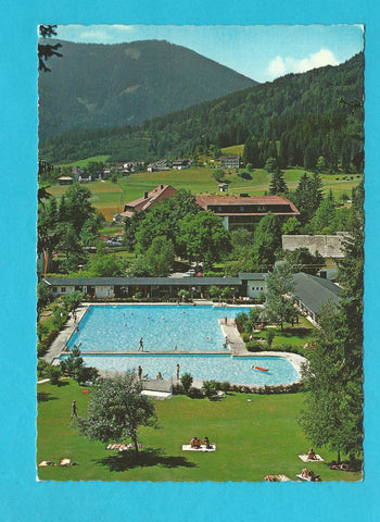 AK Weißbriach. Schwimmbad mit Kurhotel Kneippbad.