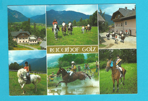 AK Weißbriach. Reiterhof Golz Reitsportzentrum im Gitschtal Familie Sattlegger. Gasthof.