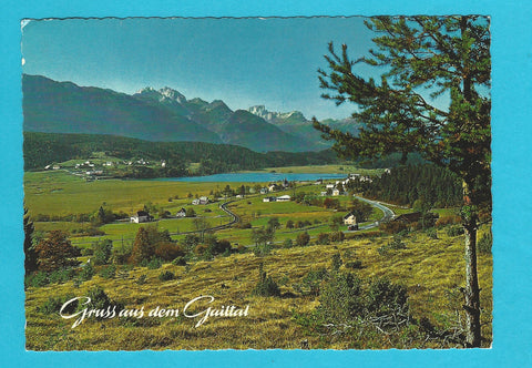 AK Gruss aus dem Gailtal. Pressegger See mit Gartnerkofel.