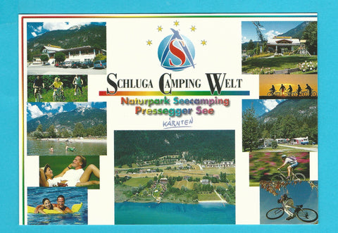 AK Presseggersee. Schluga Camping Welt Naturpark Seecamping.