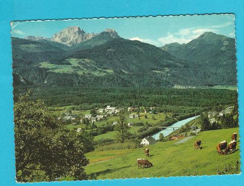 AK Gailtal. Watschig ... gegen Trogkofel.