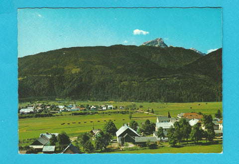 AK Blick von Jenig gegen Rattendorf und Trogkofel.