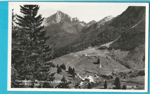 AK Alpenpension Plöckenhaus mit Pic di Timau. (1940-41)