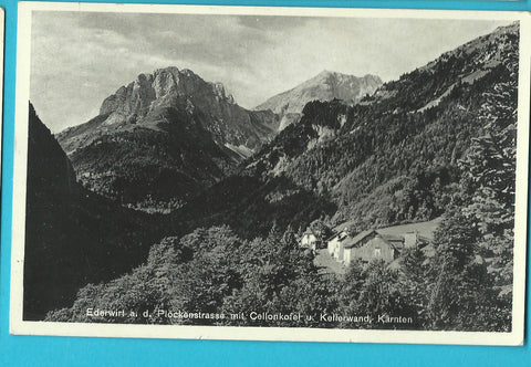 AK Ederwirt a. d. Plöckenstrasse mit Cellonkofel u. Kellerwand. (1931-32)