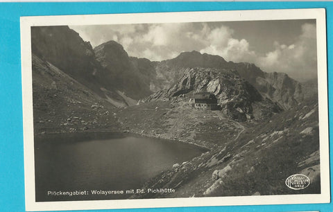 AK Plöckengebiet: Wolayersee mit Ed. Pichlhütte. (1931)