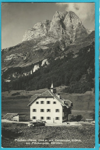 AK Plöckenhaus mit Cellonkofel am Plöckenpass. (1937)