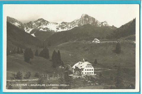 AK Plöckenhaus u. Hausalpe mit Käserei.