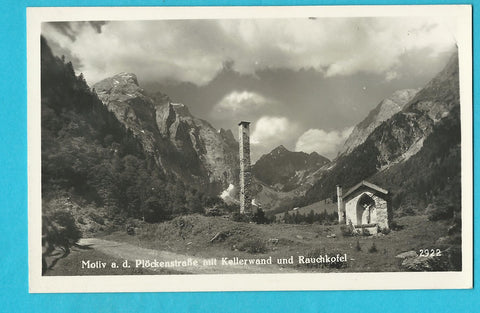 AK Motiv a. d. Plöckenstraße mit Kellerwand und Rauchkofel.