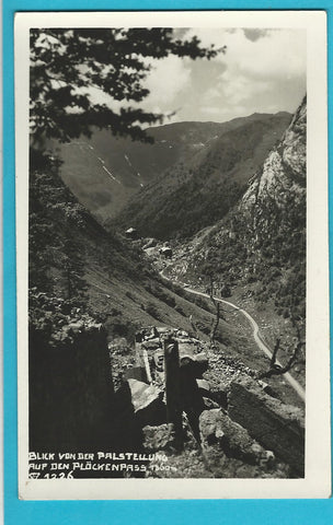 AK Blick von der Palstellung auf den Plöckenpass.