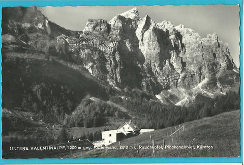 AK Untere Valentinalpe geg. Kellerwand u. Rauchkofel. Plöckengebiet. (1969)