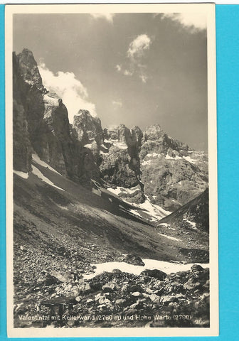AK Valentinalpe mit Kellerwand und Hohe Warte. (1941)