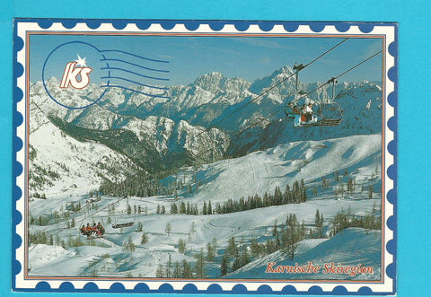 AK Karnische Skiregion. Trögl-4er-Sesselbahn auf die Tressdorfer Höhe.