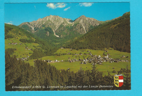 AK St. Lorenzen im Lesachtal mit Lienzer Dolomiten.