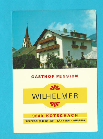 AK Kötschach. Gasthof Pension Wilhelmer.
