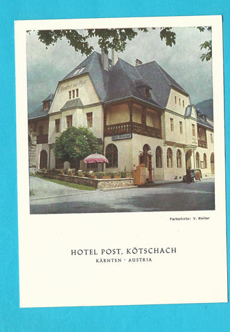 AK Kötschach. Hotel Post.