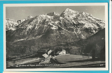 AK Vorhegg mit Polinik u. Elferspitze. (1941)